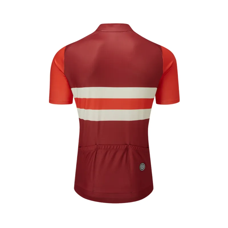 Chapeau Tempo Stripe Short Sleeve Jersey Devon Red/Chilli Red-2